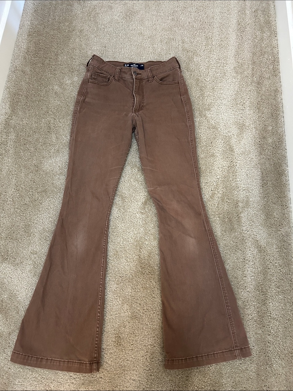Hollister Brown Flared Pants